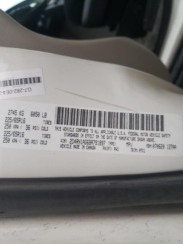 Photo 10 from auction – 2011 DODGE GRAND CARA with VIN 2D4RN1AG6BR791897
