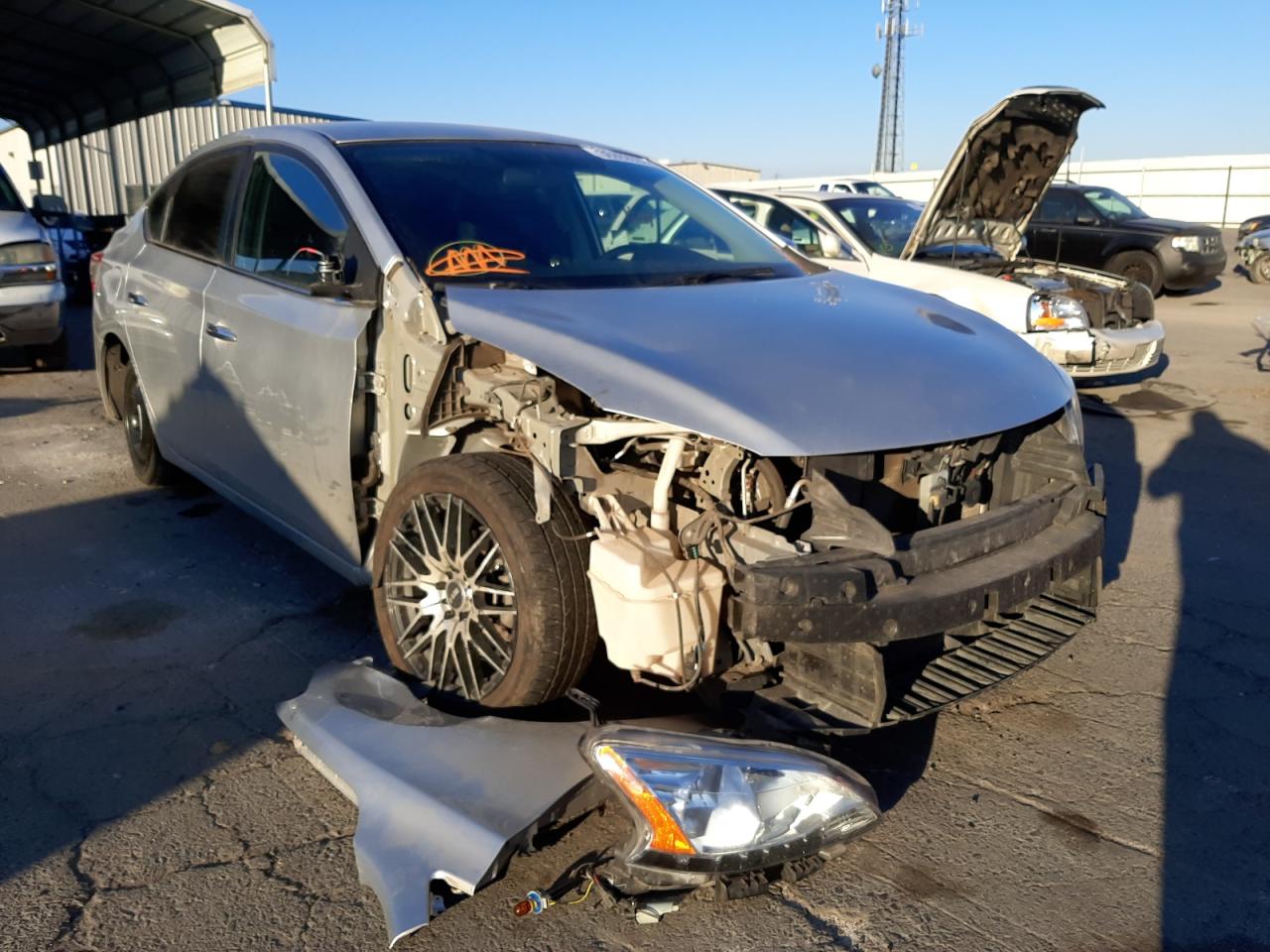 NISSAN SENTRA S 2015 with VIN 3N1AB7AP1FY297008 - Photo from auction