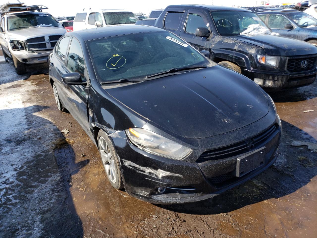 DODGE DART SXT 2015 with VIN 1C3CDFBB3FD141217 - Photo from auction