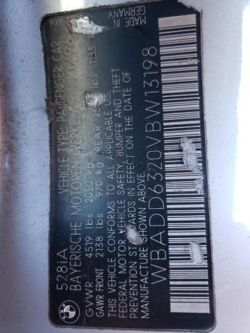 Photo 10 from auction – 1997 BMW 528 I AUTO with VIN WBADD6320VBW13198