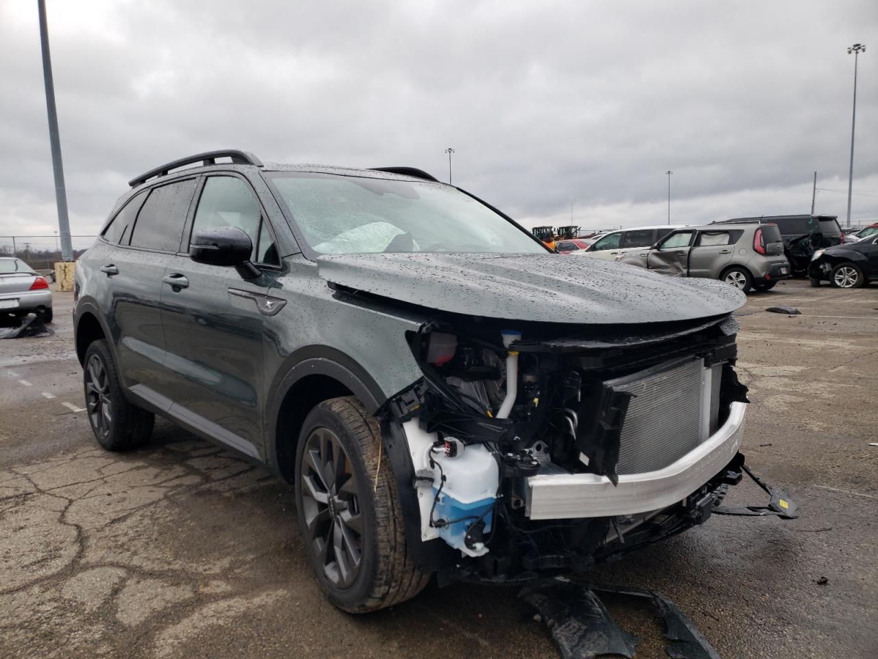 KIA SORENTO EX 2022 with VIN 5XYRHDLFXNG078939 - Photo from auction