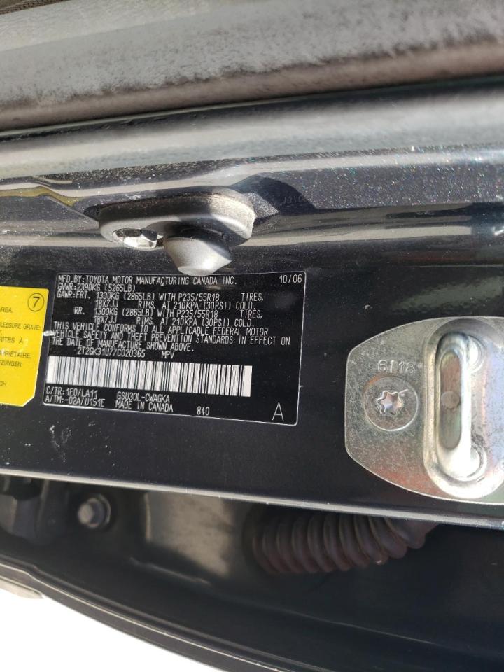 Zdjęcie 10 z aukcji – 2007 LEXUS RX 350 z VIN 2T2GK31U77C020365