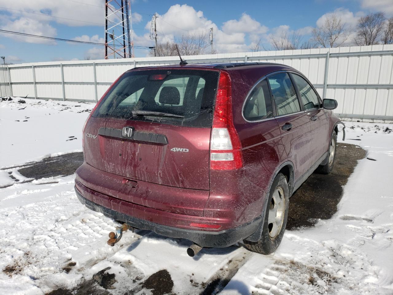 Photo 4 from auction – 2011 HONDA CR-V LX with VIN 5J6RE4H30BL033686