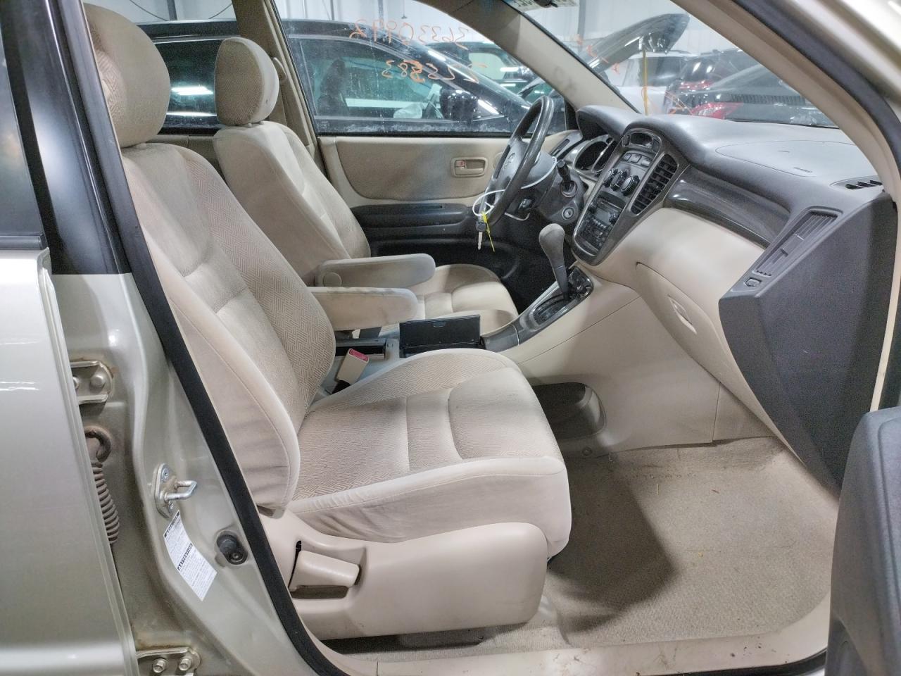Photo 5 from auction – 2003 TOYOTA HIGHLANDER with VIN JTEHF21A530118615