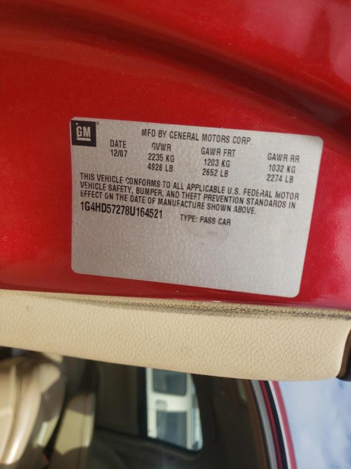 Photo 10 from auction – 2008 BUICK LUCERNE CX with VIN 1G4HD57278U164521