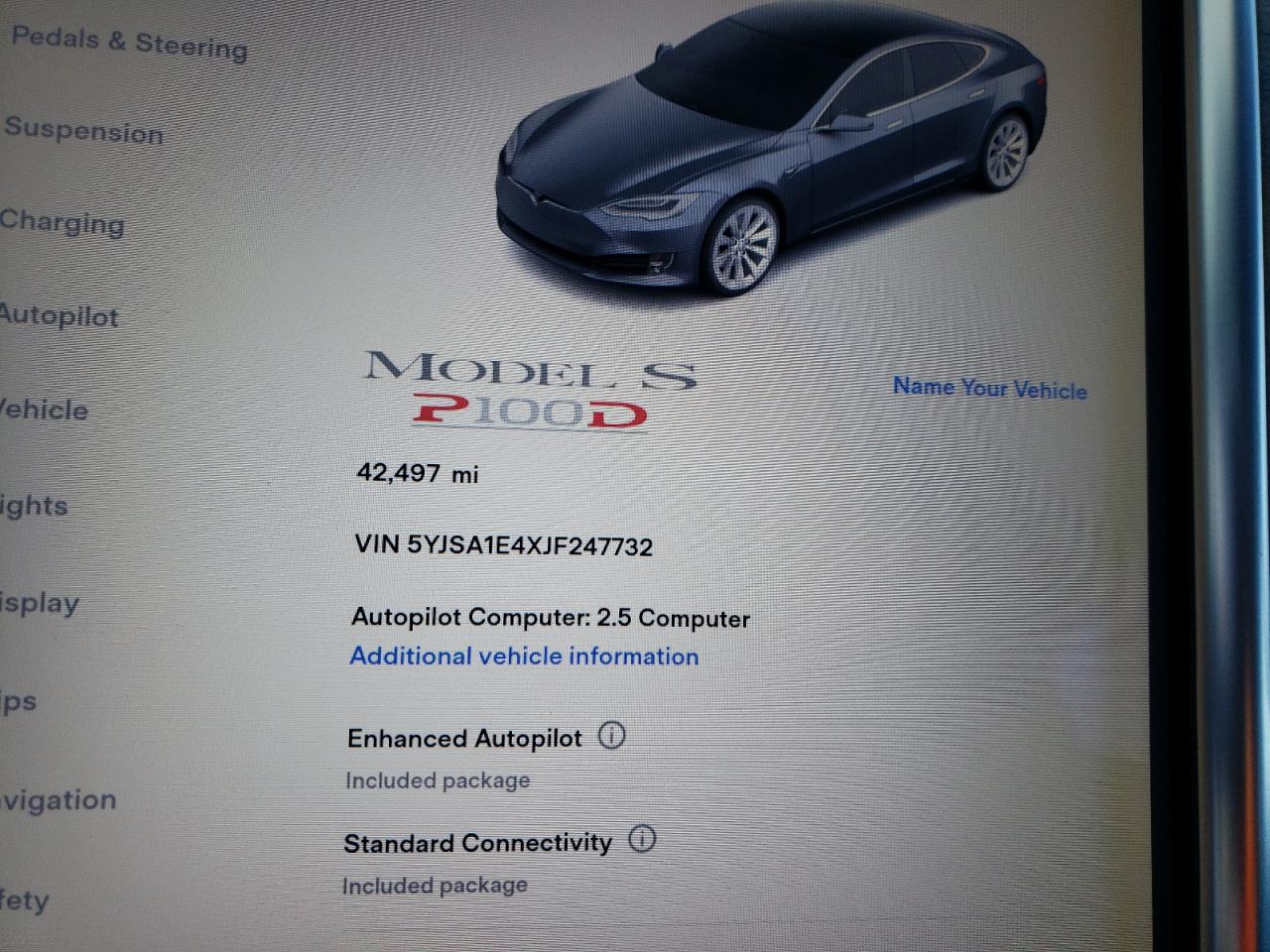 Photo 8 from auction – 2018 TESLA MODEL S with VIN 5YJSA1E4XJF247732