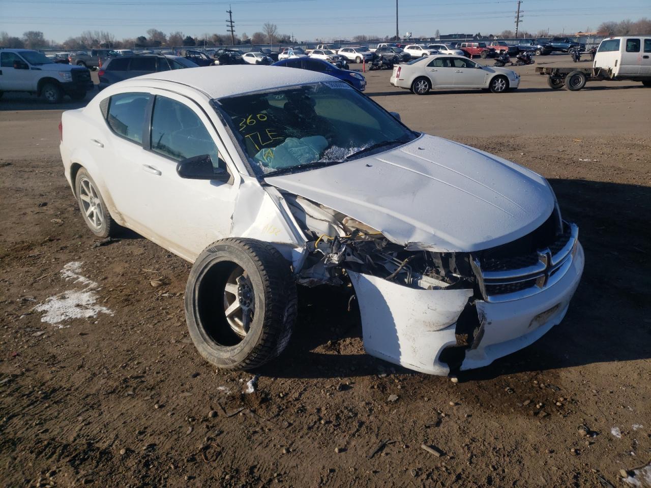 DODGE AVENGER SE 2014 with VIN 1C3CDZAB0EN175210 - Photo from auction