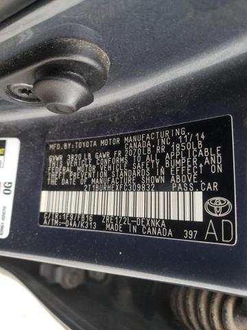 Photo 10 from auction – 2015 TOYOTA COROLLA L with VIN 2T1BURHEXFC309832
