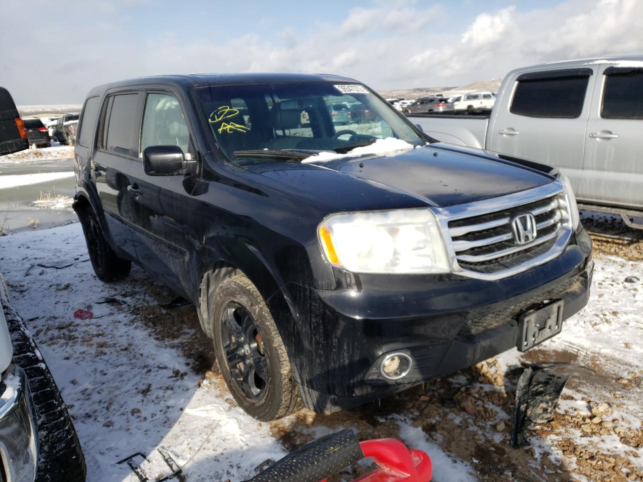 HONDA PILOT EXL 2013 with VIN 5FNYF4H57DB008676 - Photo from auction
