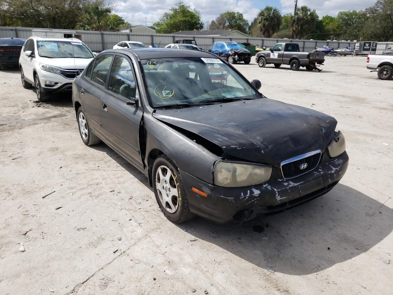 HYUNDAI ELANTRA GL 2002 with VIN KMHDN45D02U349916 - Photo from auction