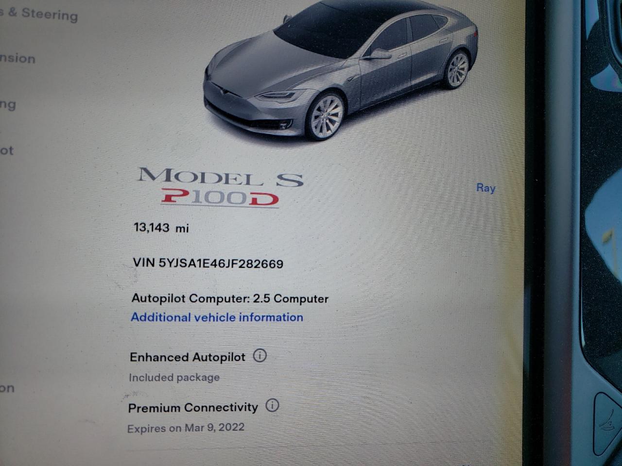 Photo 8 from auction – 2018 TESLA MODEL S with VIN 5YJSA1E46JF282669