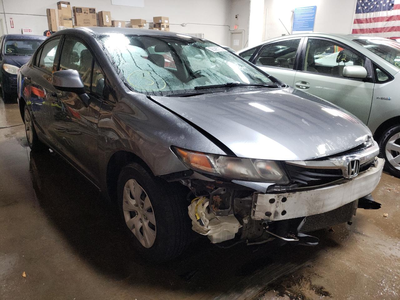 HONDA CIVIC LX 2012 with VIN 19XFB2F55CE327864 - Photo from auction