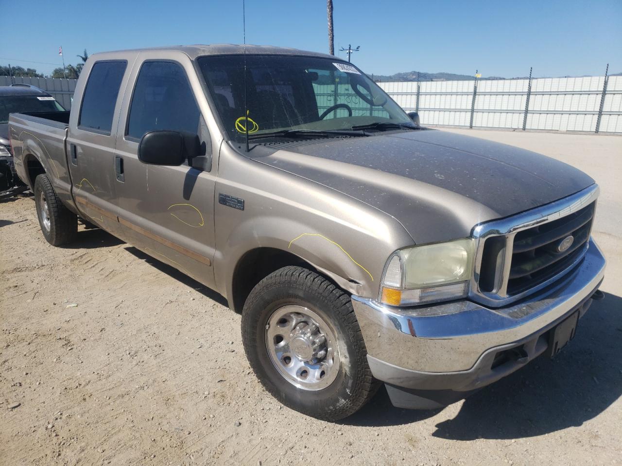 FORD F250 SUPER 2003 with VIN 1FTNW20L33ED11097 - Photo from auction
