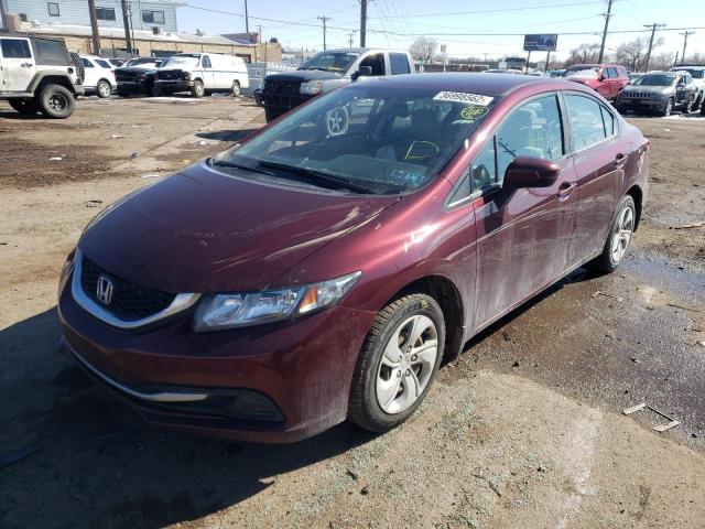 Photo 2 from auction – 2015 HONDA CIVIC LX with VIN 19XFB2F53FE701442