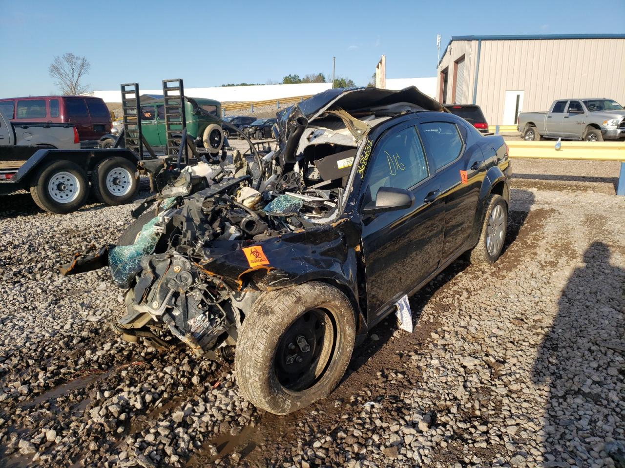 Photo 2 from auction – 2014 DODGE AVENGER SE with VIN 1C3CDZAB9EN116270