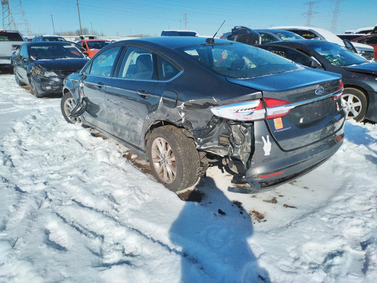 Photo 3 from auction – 2017 FORD FUSION SE with VIN 3FA6P0H70HR356148