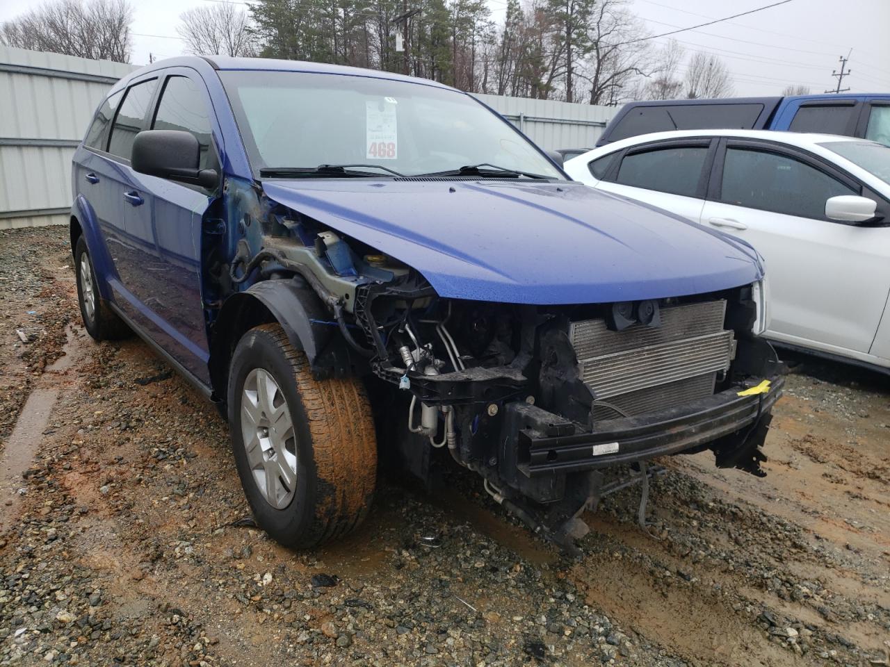 DODGE JOURNEY SE 2012 with VIN 3C4PDCAB4CT297172 - Photo from auction