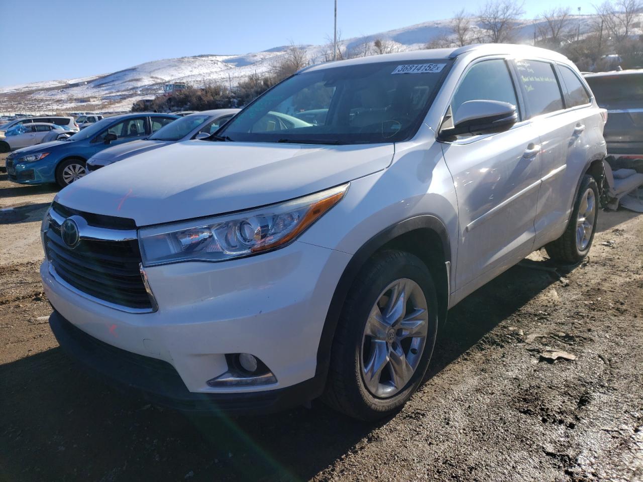 Photo 2 from auction – 2014 TOYOTA HIGHLANDER with VIN 5TDYKRFH3ES036932