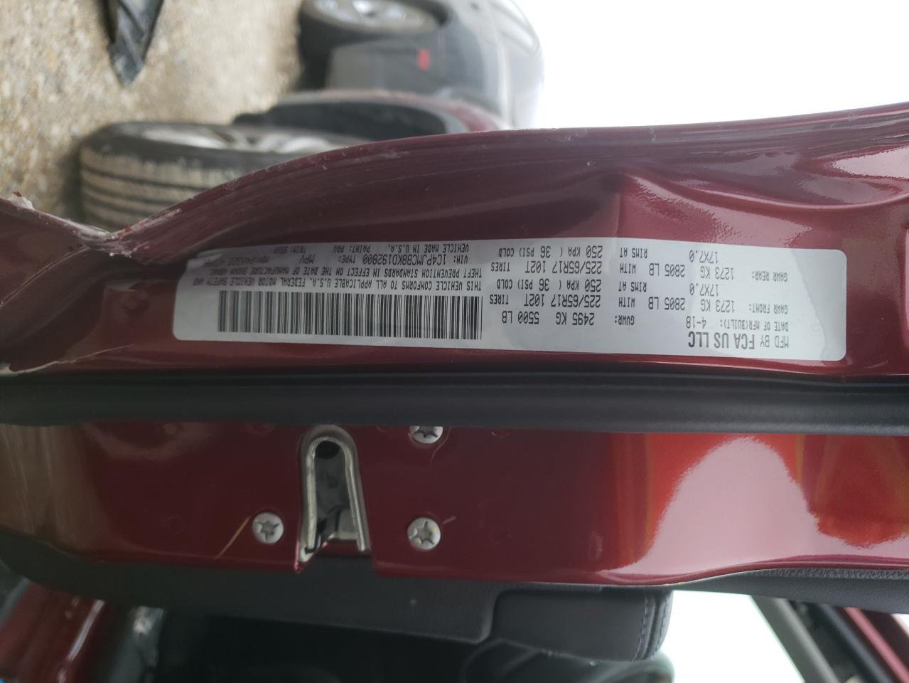 Photo 10 from auction – 2019 JEEP CHEROKEE L with VIN 1C4PJMCB8KD192800
