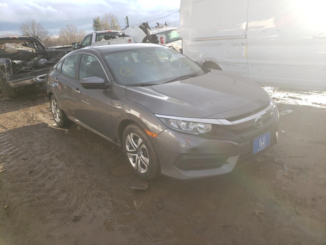 HONDA CIVIC LX 2016 with VIN 19XFC2F57GE048225 - Photo from auction
