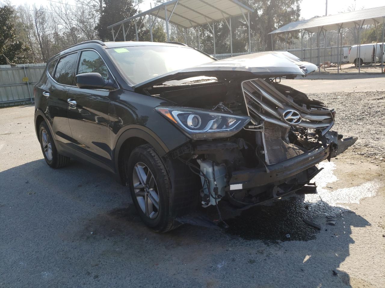 HYUNDAI SANTA FE S 2017 with VIN 5NMZU3LB1HH025673 - Photo from auction