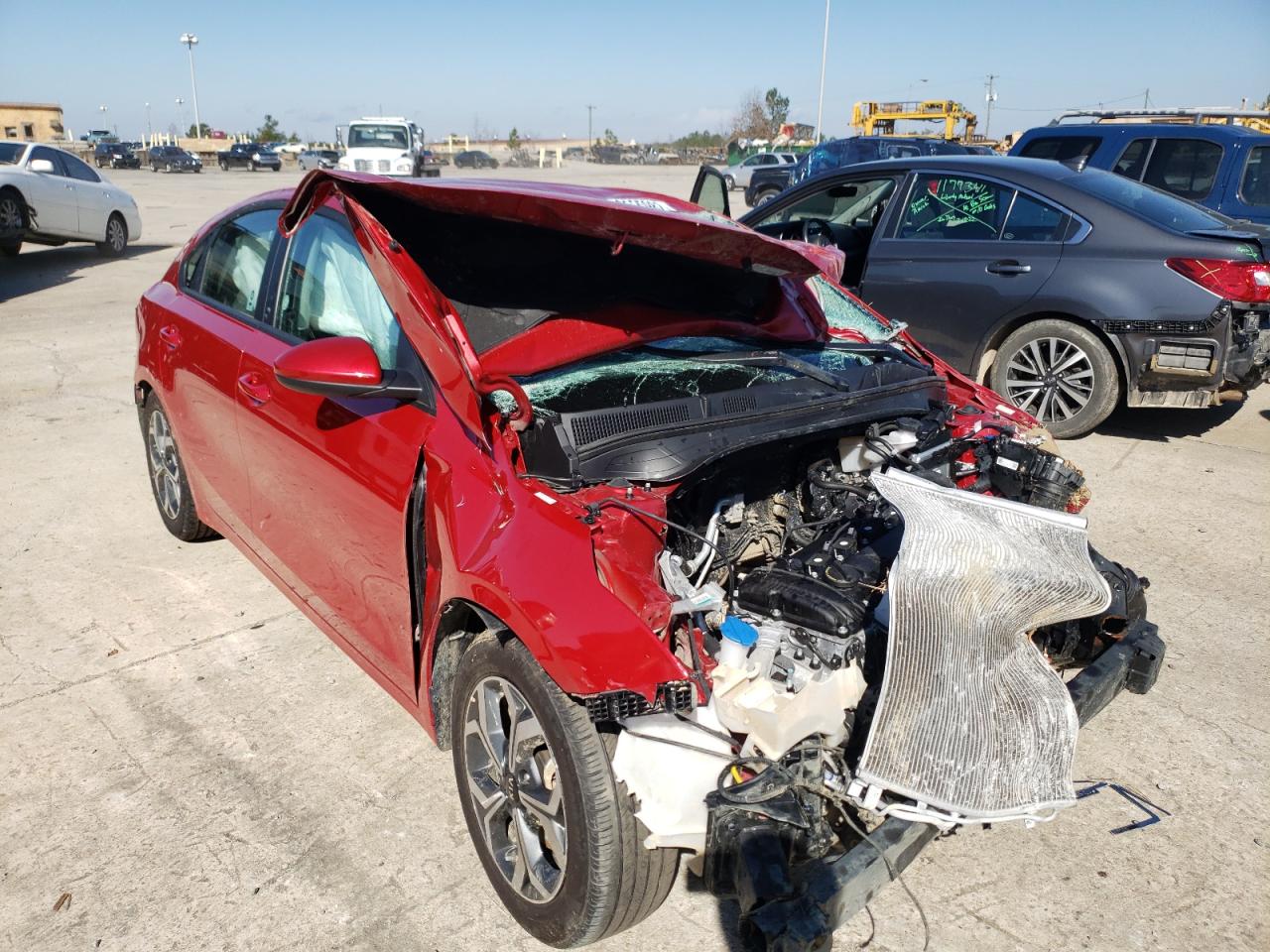 KIA FORTE FE 2021 with VIN 3KPF24AD5ME329349 - Photo from auction