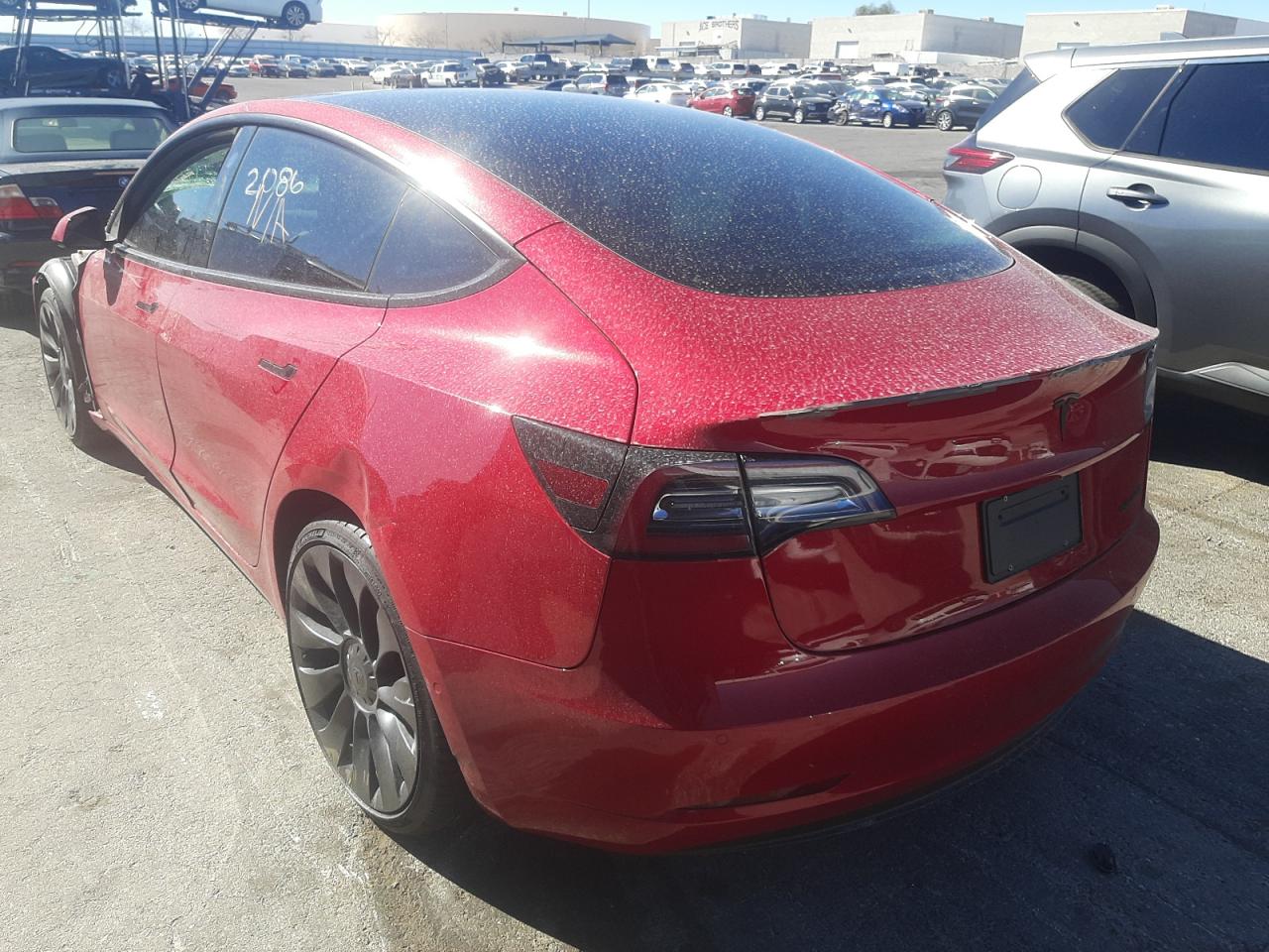 Photo 3 from auction – 2022 TESLA MODEL 3 with VIN 5YJ3E1EC2NF106627