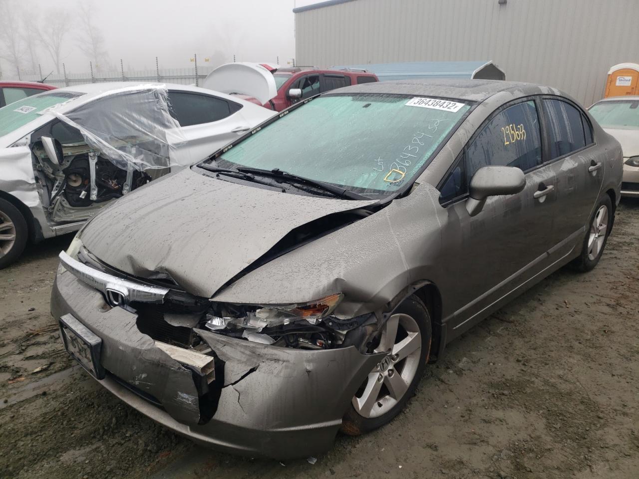 Photo 2 from auction – 2008 HONDA CIVIC EX with VIN 2HGFA16878H503625
