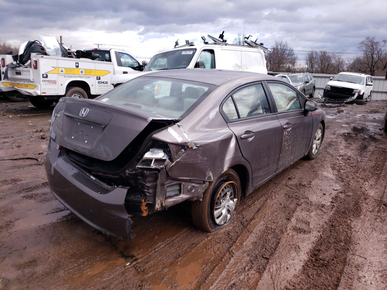 Photo 4 from auction – 2012 HONDA CIVIC LX with VIN 2HGFB2F59CH521089