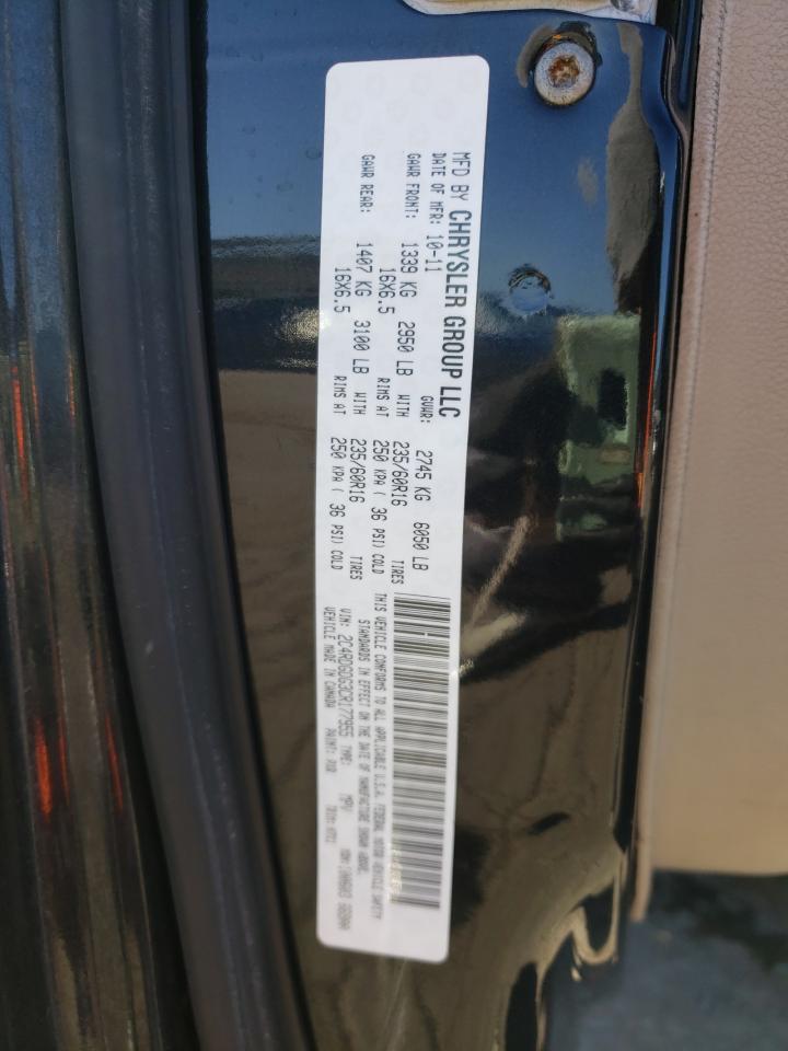 Photo 10 from auction – 2012 DODGE GRAND CARA with VIN 2C4RDGDG3CR177955