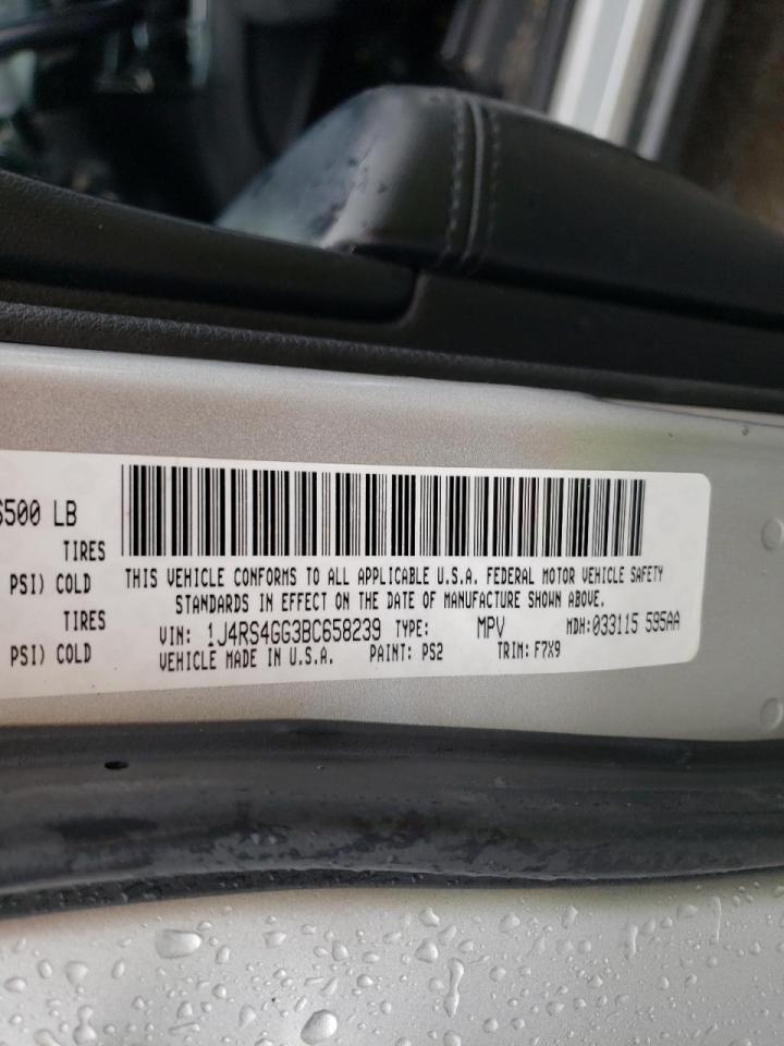 Photo 10 from auction – 2011 JEEP GRAND CHER with VIN 1J4RS4GG3BC658239