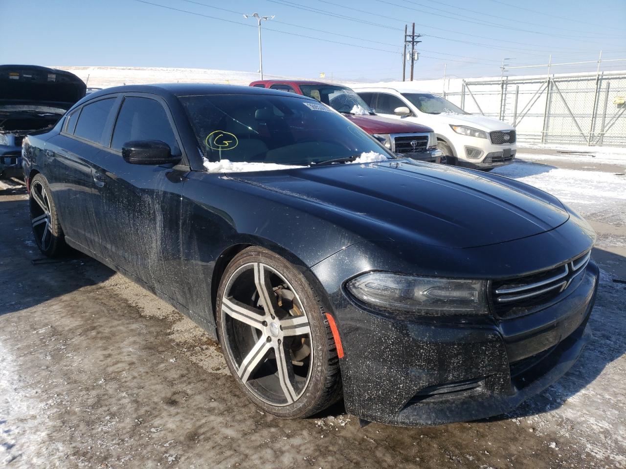 DODGE CHARGER SE 2015 with VIN 2C3CDXBG8FH716741 - Photo from auction