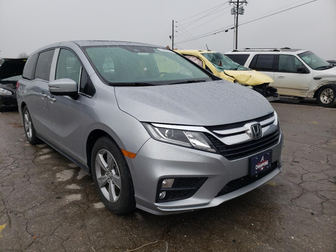 HONDA ODYSSEY EX 2018 with VIN 5FNRL6H76JB044204 - Photo from auction