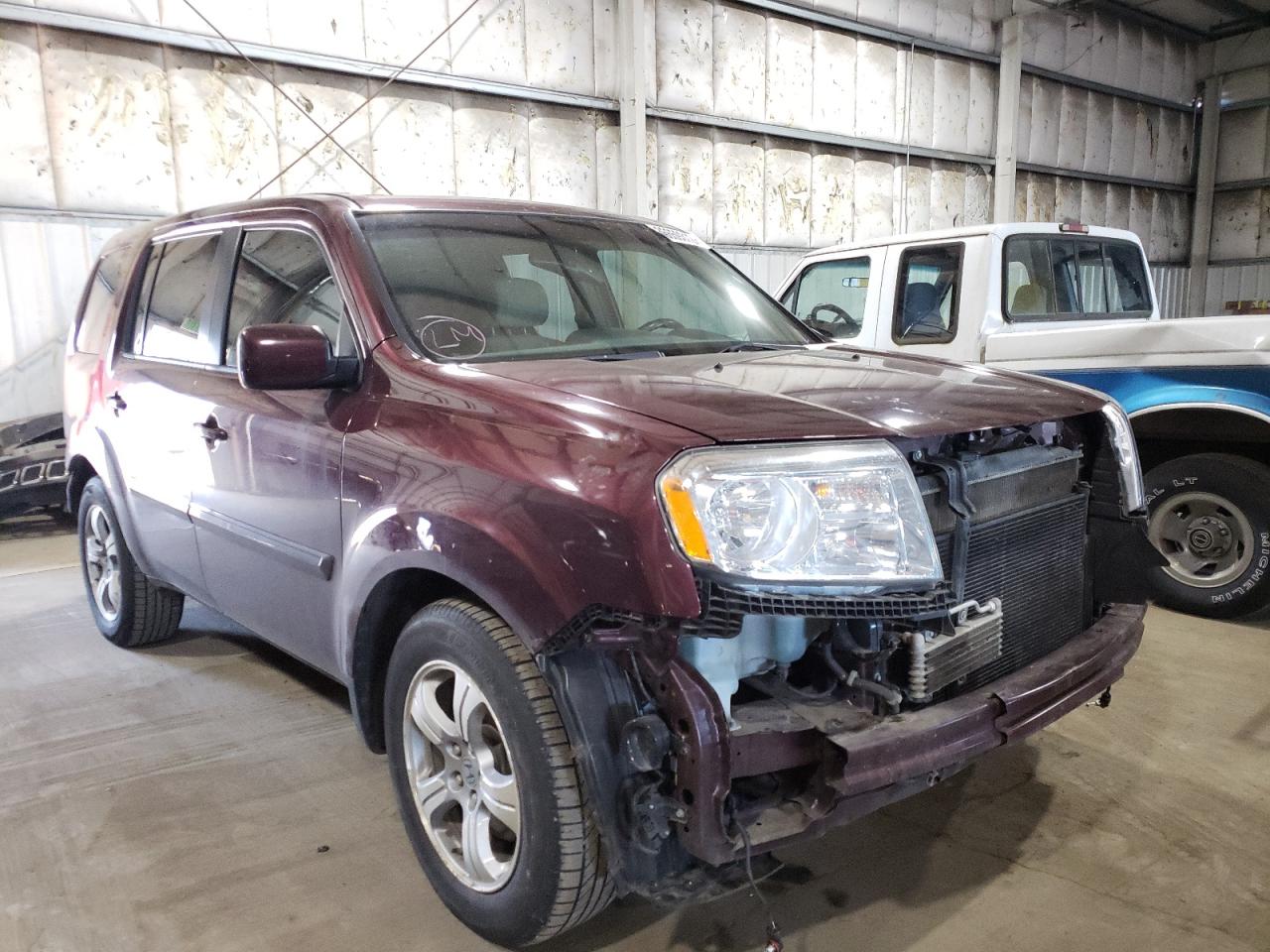 HONDA PILOT EXL 2015 with VIN 5FNYF4H52FB049199 - Photo from auction