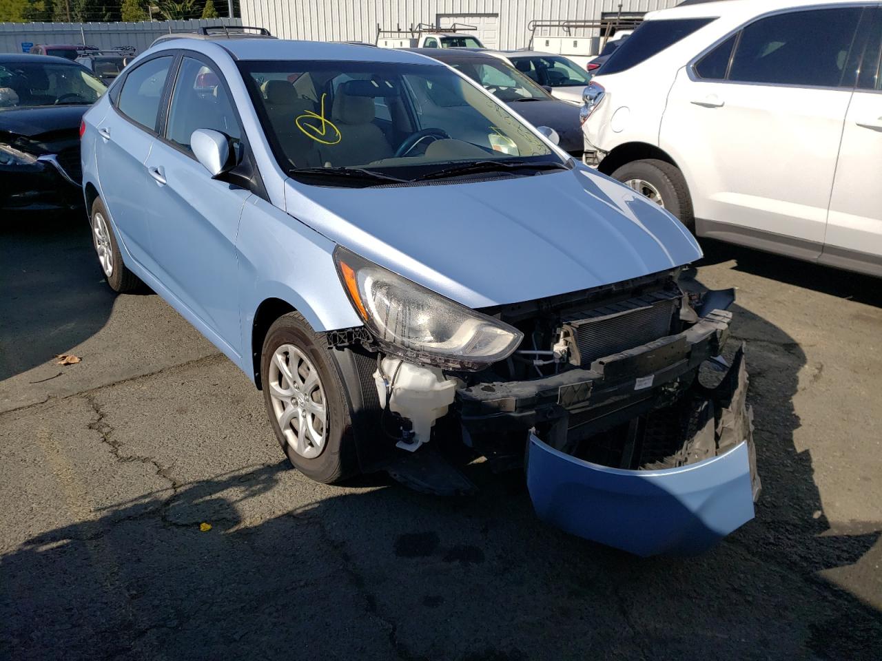 HYUNDAI ACCENT GLS 2014 with VIN KMHCT4AEXEU625426 - Photo from auction