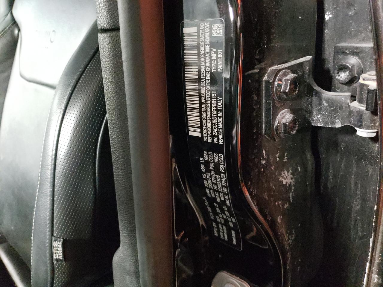 Photo 10 from auction – 2015 JEEP RENEGADE L with VIN ZACCJBDT6FPB81151