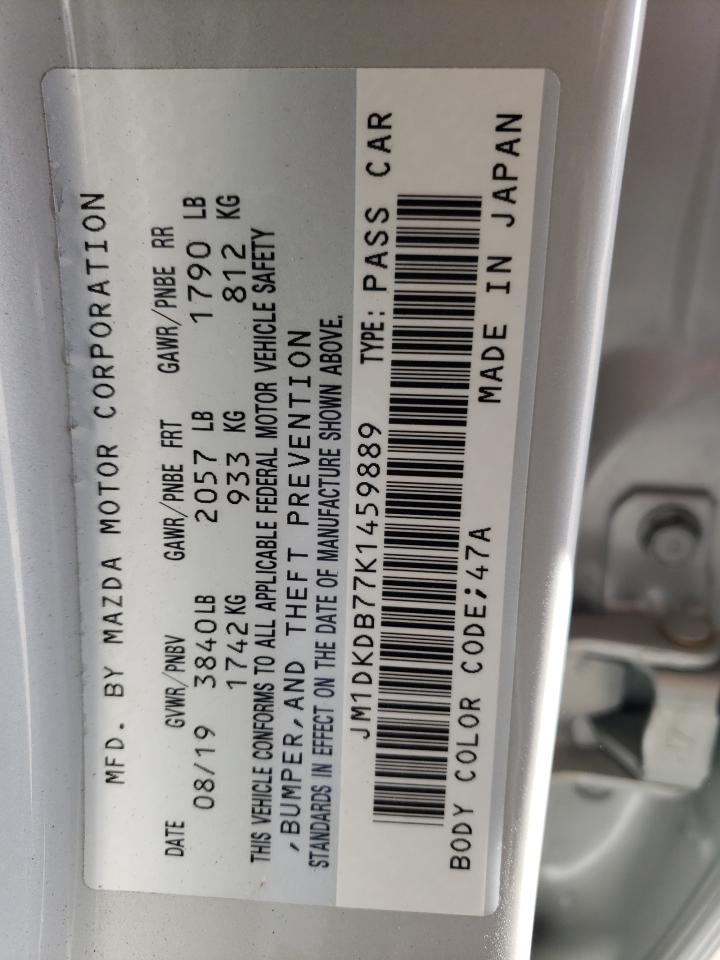 Photo 10 from auction – 2019 MAZDA CX-3 SPORT with VIN JM1DKDB77K1459889