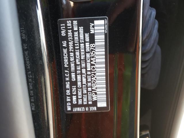 Photo 10 from auction – 2012 PORSCHE CAYENNE S with VIN WP1AB2A21CLA43578