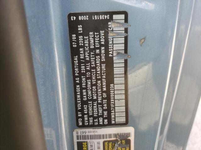 Photo 10 from auction – 2009 VOLKSWAGEN EOS TURBO with VIN WVWBA71FX9V008236