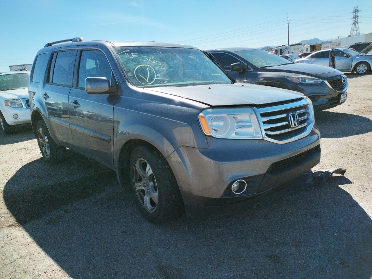 HONDA PILOT EX 2015 with VIN 5FNYF3H40FB018017 - Photo from auction