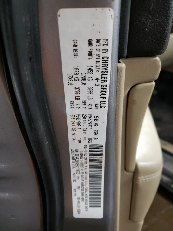 Photo 10 from auction – 2014 JEEP GRAND CHER with VIN 1C4RJEAG6EC179535