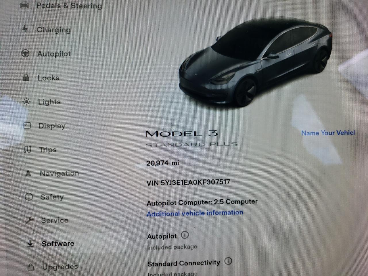 Photo 8 from auction – 2019 TESLA MODEL 3 with VIN 5YJ3E1EA0KF307517