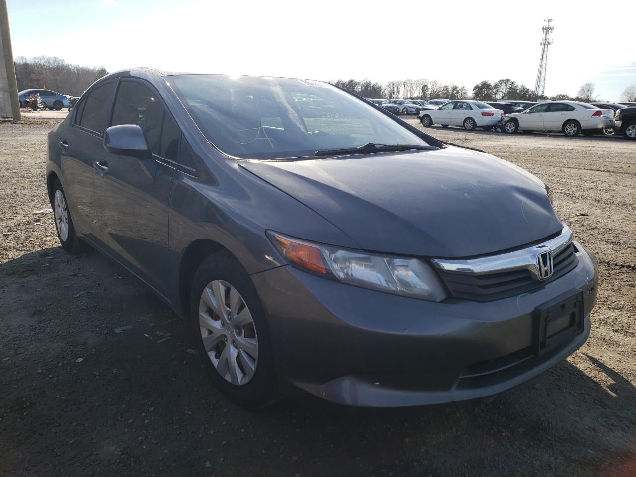 HONDA CIVIC LX 2012 with VIN 2HGFB2F52CH307173 - Photo from auction