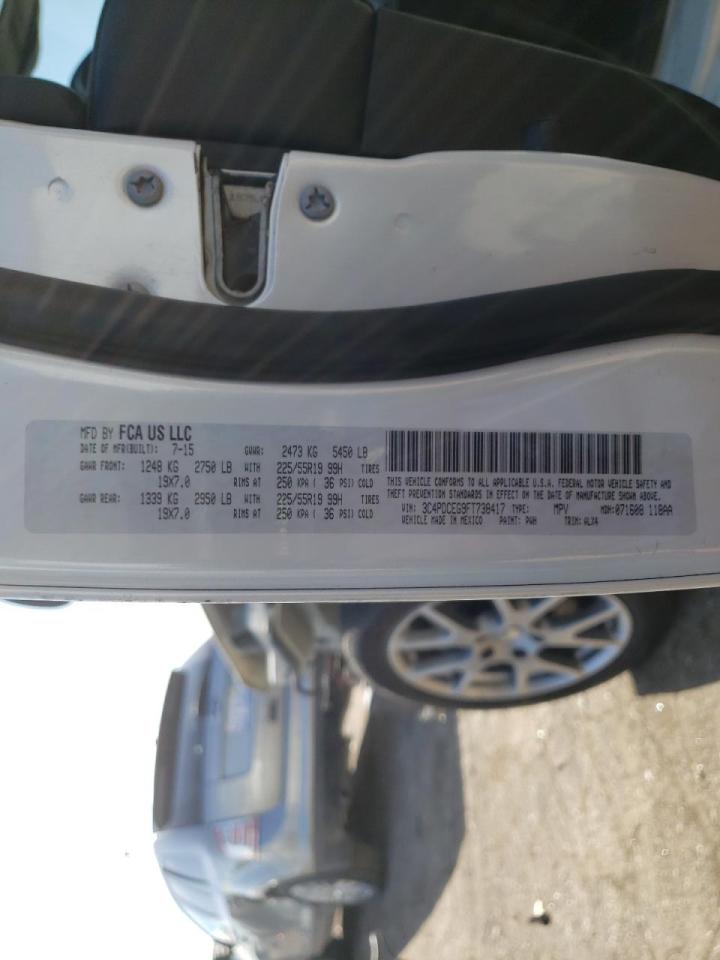 Photo 10 from auction – 2015 DODGE JOURNEY R/ with VIN 3C4PDCEG9FT738417