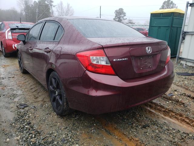 Photo 3 from auction – 2012 HONDA CIVIC LX with VIN 2HGFB2F53CH591722