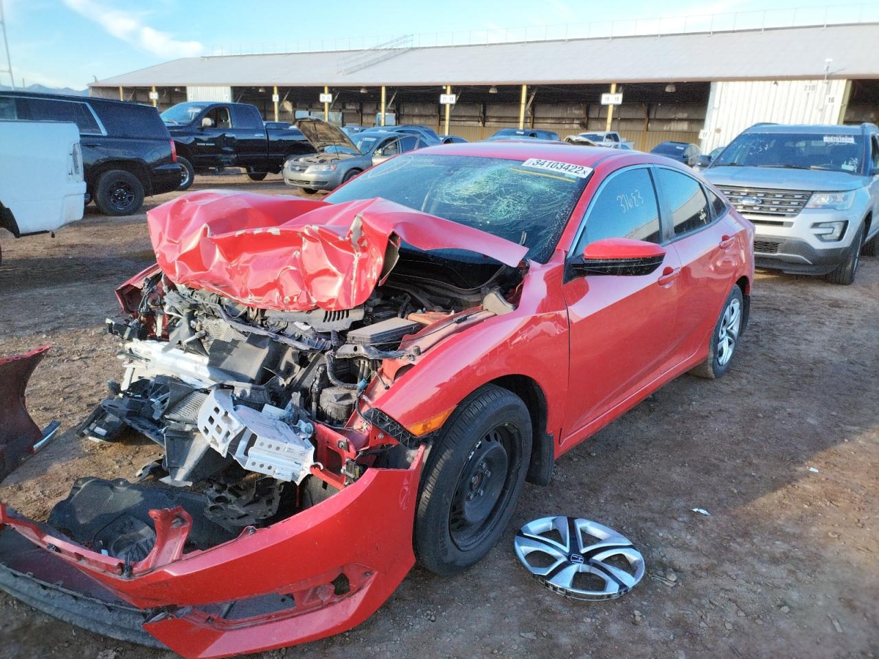 Photo 2 from auction – 2018 HONDA CIVIC LX with VIN 2HGFC2F52JH583055