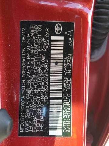 Photo 10 from auction – 2012 TOYOTA PRIUS with VIN JTDKN3DU6C5508814