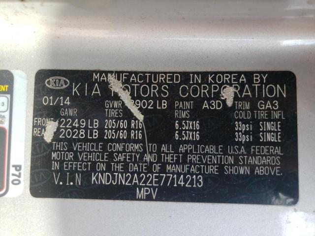 Photo 10 from auction – 2014 KIA SOUL with VIN KNDJN2A22E7714213