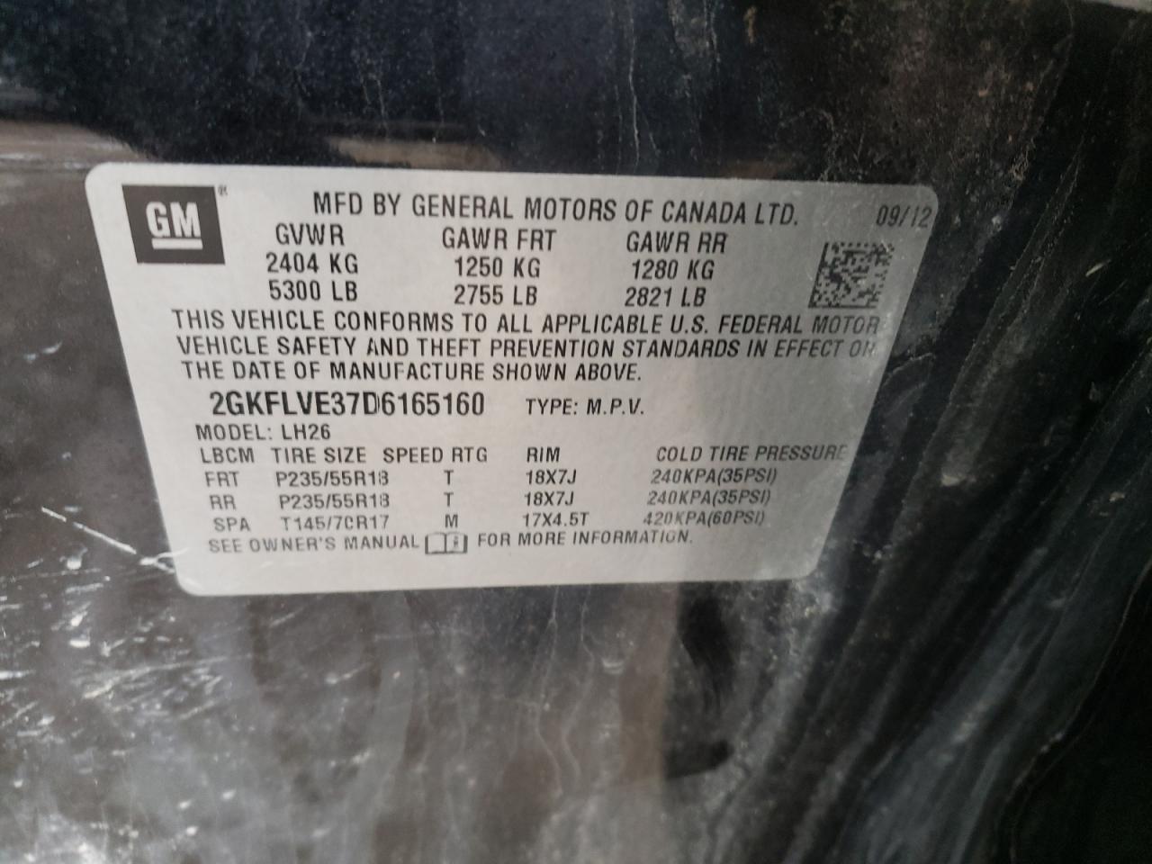 Photo 10 from auction – 2013 GMC TERRAIN SL with VIN 2GKFLVE37D6165160