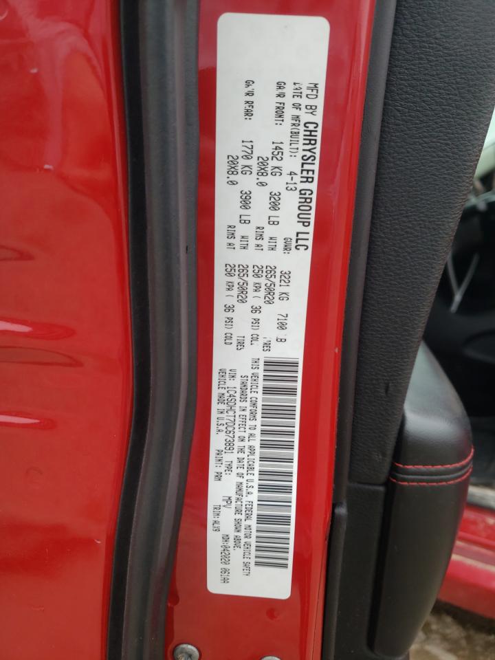 Photo 10 from auction – 2013 DODGE DURANGO R/ with VIN 1C4SDHCT7DC673891